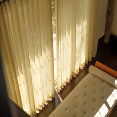 Olivia 100% Linen Curtains & Drapes Soft Top