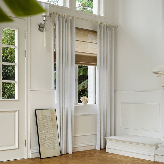 Maya Linen Curtains & Drapes Soft Top