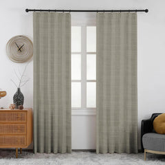 Lena Linen Blend Curtains & Drapes Pleated