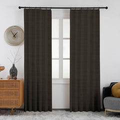 Lena Linen Blend Curtains & Drapes Pleated