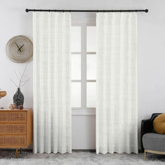 Lena Linen Blend Curtains & Drapes Pleated