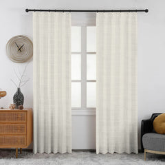 Lena Linen Blend Curtains & Drapes Pleated