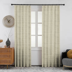 Lena Linen Blend Curtains & Drapes Pleated