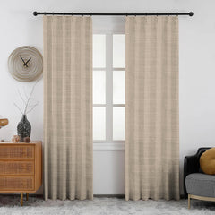 Lena Linen Blend Curtains & Drapes Pleated