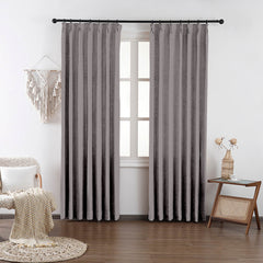 Chloe Cotton Chenille Touch Curtains & Drapes Pleated