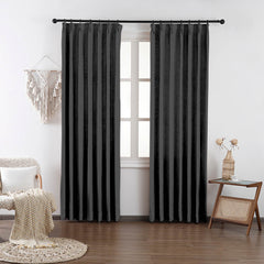 Chloe Cotton Chenille Touch Curtains & Drapes Pleated