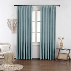 Chloe Cotton Chenille Touch Curtains & Drapes Pleated