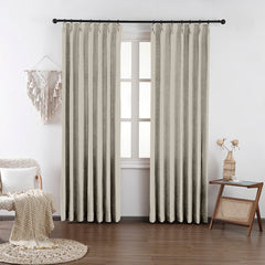 Chloe Cotton Chenille Touch Curtains & Drapes Pleated