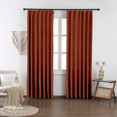 Chloe Cotton Chenille Touch Curtains & Drapes Pleated