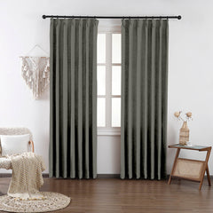 Chloe Cotton Chenille Touch Curtains & Drapes Pleated