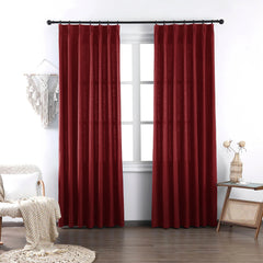 Brooke Cotton-Poly Elegance Curtains & Drapes Soft Top