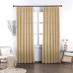 Brooke Cotton-Poly Elegance Curtains & Drapes Soft Top