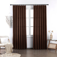 Brooke Cotton-Poly Elegance Curtains & Drapes Soft Top