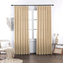 Brooke Cotton-Poly Elegance Curtains & Drapes Soft Top