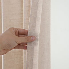 Lena Linen Blend Curtains & Drapes Pleated