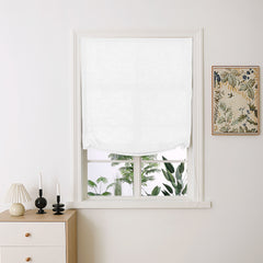 Madison Cotton-Linen Blend Relaxed Roman Shades