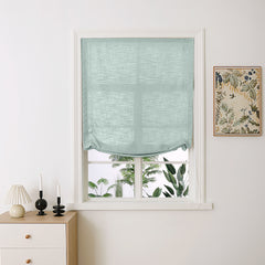 Madison Cotton-Linen Blend Relaxed Roman Shades