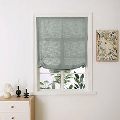 Madison Cotton-Linen Blend Relaxed Roman Shades