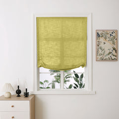 Madison Cotton-Linen Blend Relaxed Roman Shades