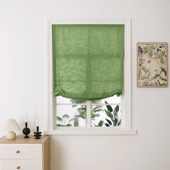 Madison Cotton-Linen Blend Relaxed Roman Shades