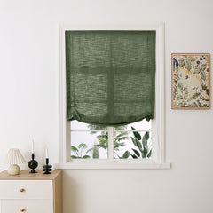 Madison Cotton-Linen Blend Relaxed Roman Shades