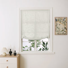 Madison Cotton-Linen Blend Relaxed Roman Shades