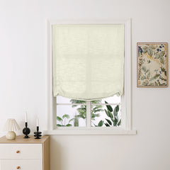 Madison Cotton-Linen Blend Relaxed Roman Shades