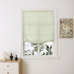 Madison Cotton-Linen Blend Relaxed Roman Shades