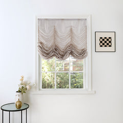 Ava Linen Sheer Austrian Roman Shades