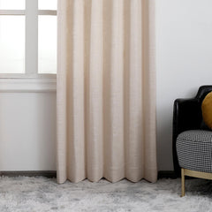 Lena Linen Blend Curtains & Drapes Pleated