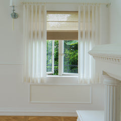 Ava Linen Sheer Curtain & Drapery Pleated