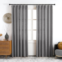 Maya Linen Curtains & Drapes Pleated