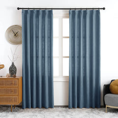 Maya Linen Curtains & Drapes Pleated