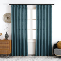 Maya Linen Curtains & Drapes Pleated