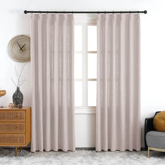 Maya Linen Curtains & Drapes Pleated