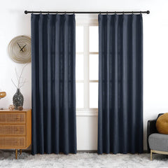 Maya Linen Curtains & Drapes Pleated