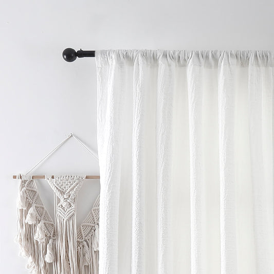 Luna Linen Sheer Serenity Curtains & Drapes Soft Top