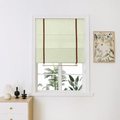 Madison Cotton-Poly Blend Plain Fold Roman Shades