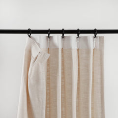 Lena Linen Blend Curtains & Drapes Pleated