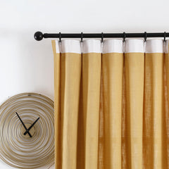 Maya Linen Curtains & Drapes Pleated