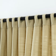 Olivia 100% Linen Curtains & Drapes Soft Top