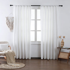 Ava Linen Sheer Curtain & Drapery Soft Top