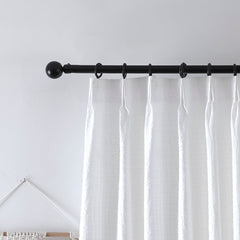 Ava Linen Sheer Curtain & Drapery Pleated