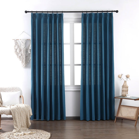 Brooke Cotton-Poly Elegance Curtains & Drapes Pleated