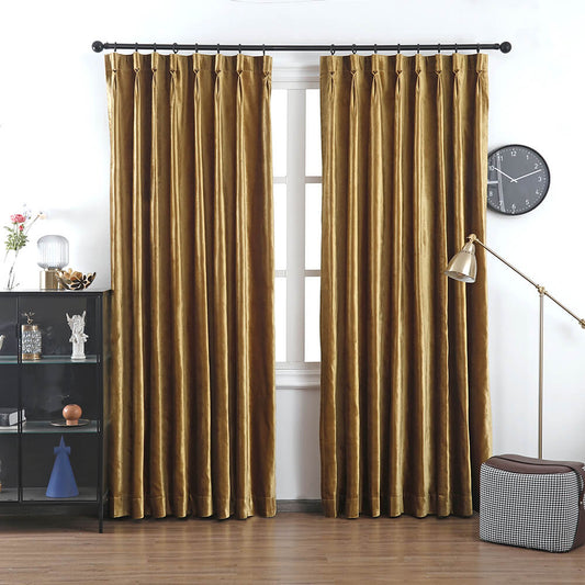 Kelly Velvet Pile Essence Curtains & Drapes Pleated