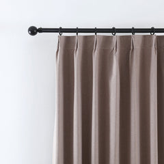 Grace Textured 100% Blackout Elegance Curtains & Drapes Pleated