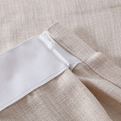 Luna Linen Sheer Cafe Curtains & Drapes Pleated