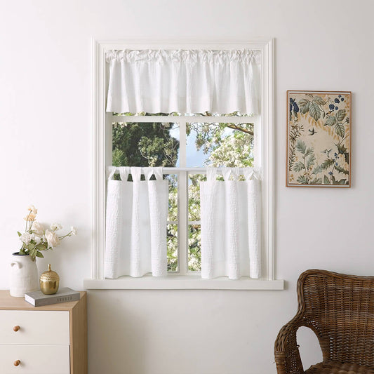 Lena Cafe Curtains & Drapes Soft Top